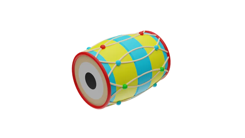 Holi drums  3D Icon