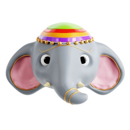 Elefante sagrado  3D Icon