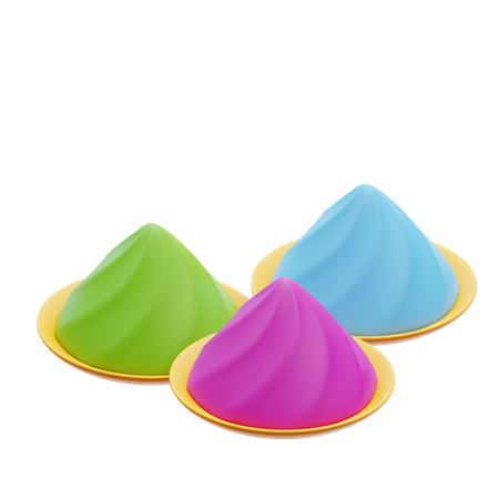 Holi-Farben  3D Icon