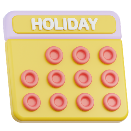 Holiday  3D Icon