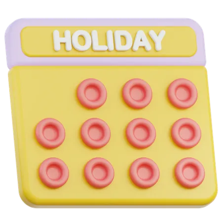 Holiday  3D Icon