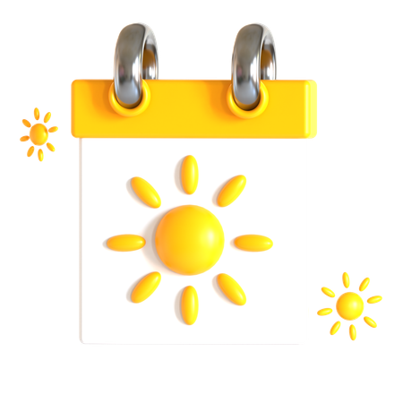 Holiday Calendar  3D Icon