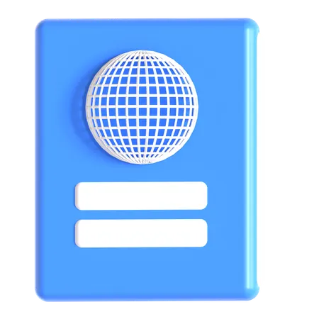 Holiday Passport  3D Icon