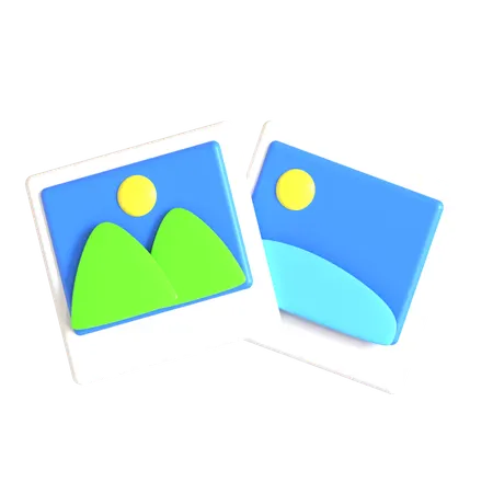 Holiday Photo  3D Icon