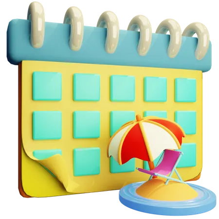 Holiday Plan 3D Icon