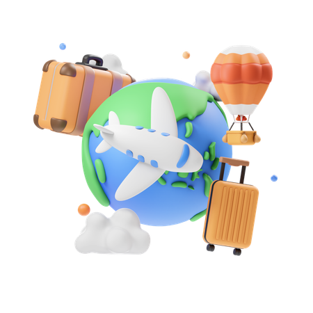 Holiday Travel  3D Icon