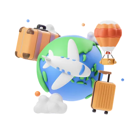 Holiday Travel  3D Icon