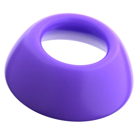 Hollow Bowl Abstract Shape  3D Icon