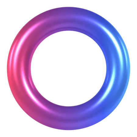 Hollow Circle  3D Icon