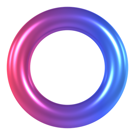 Hollow Circle  3D Icon