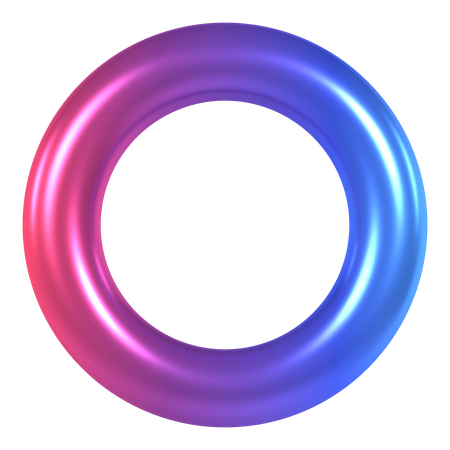Hollow Circle  3D Icon