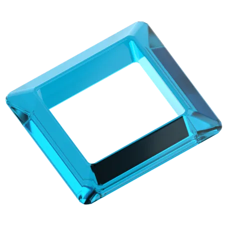 Hollow Cube Shape  3D Icon