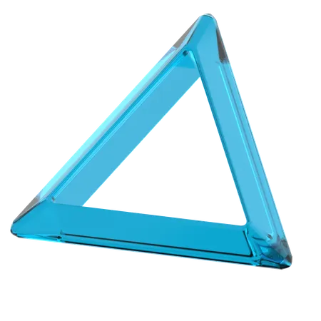 Hollow Triangle Shape  3D Icon