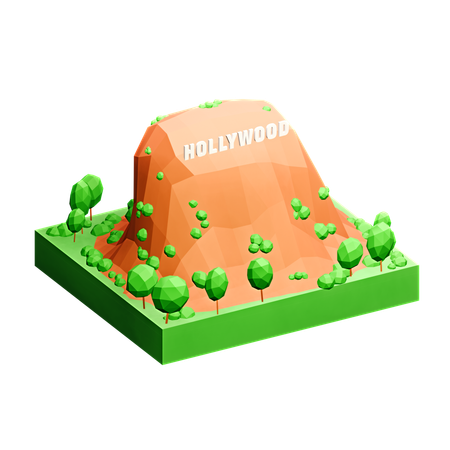 Hollywood  3D Icon