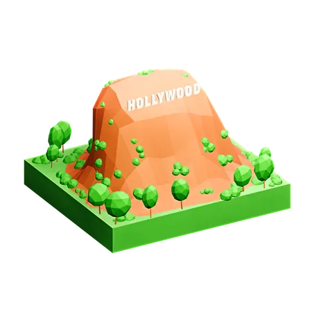 Hollywood  3D Icon