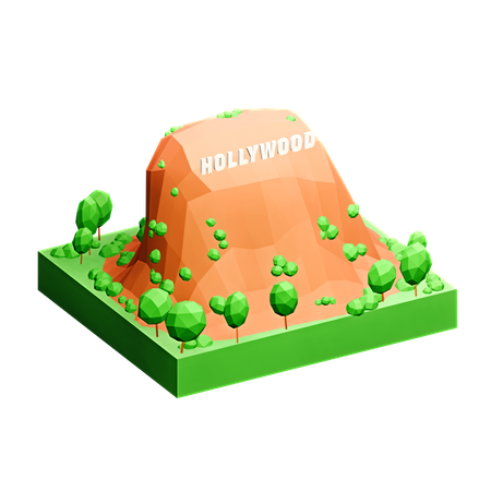 Hollywood  3D Icon