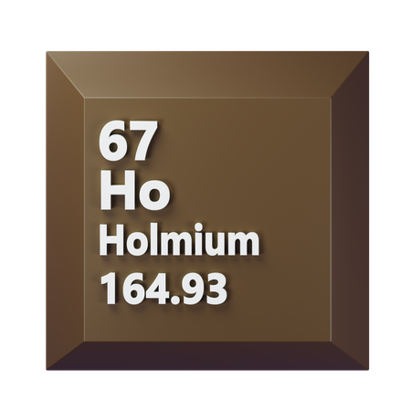 Holmium  3D Icon