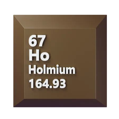 Holmium  3D Icon