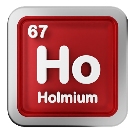 Holmium-Periodensystem  3D Icon