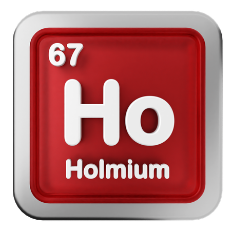 Tableau périodique de l'holmium  3D Icon