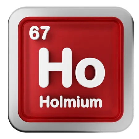 Tableau périodique de l'holmium  3D Icon