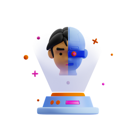 Hologram  3D Icon