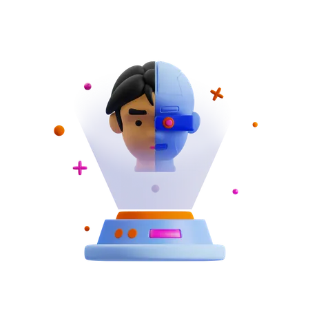 Hologram  3D Icon