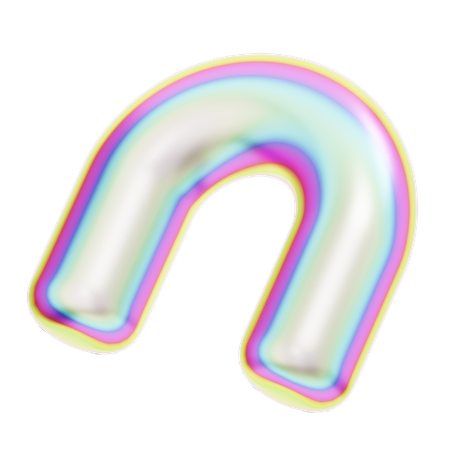 Hologram Geometric Inflate Object  3D Icon