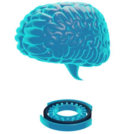 Holograma cerebral  3D Icon