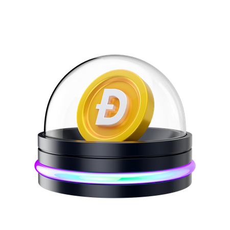 Holograma dogecoin  3D Icon