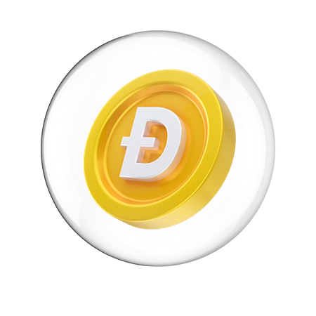 Holograma dogecoin  3D Icon