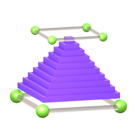 Holograma piramidal  3D Icon