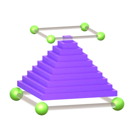 Holograma piramidal  3D Icon