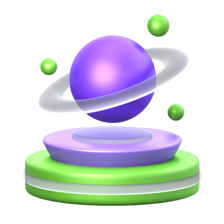 Holograma del planeta  3D Icon