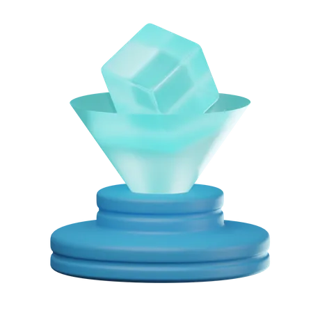 Hologramm  3D Icon