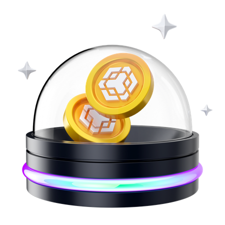 Hologramme Binance  3D Icon