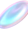 Holographic Oval Glossy Shape
