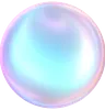 Holographic Round Glossy Button