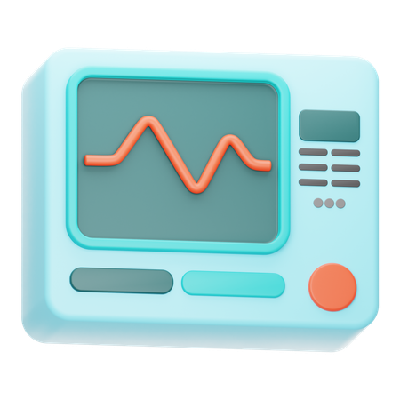 Holter monitoring  3D Icon