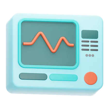 Holter monitoring  3D Icon