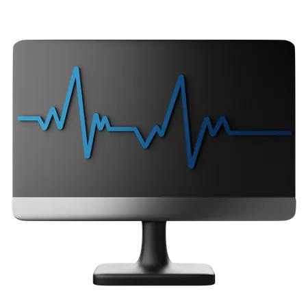 Holter monitoring 3D Icon