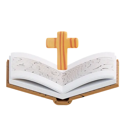 3 D Illustration Of Holy Bible Of Christian Religion 3D Icon