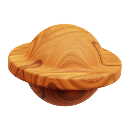 Holz abstrakte Form  3D Icon