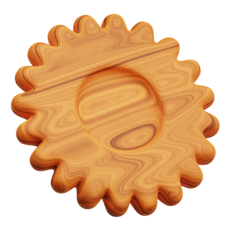 Holz abstrakte Form  3D Icon