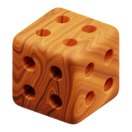 Holz abstrakte Form  3D Icon