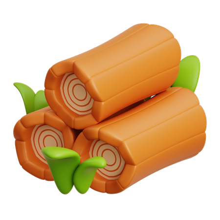 Holz  3D Icon
