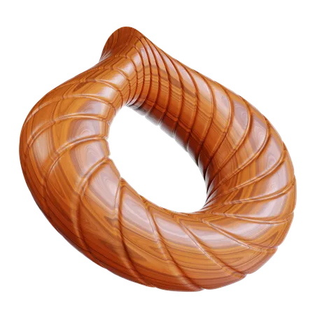 Hölzerner Torus  3D Icon