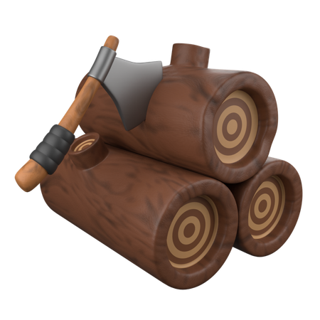 Holzbearbeitung  3D Icon