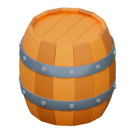 Holzfass  3D Icon