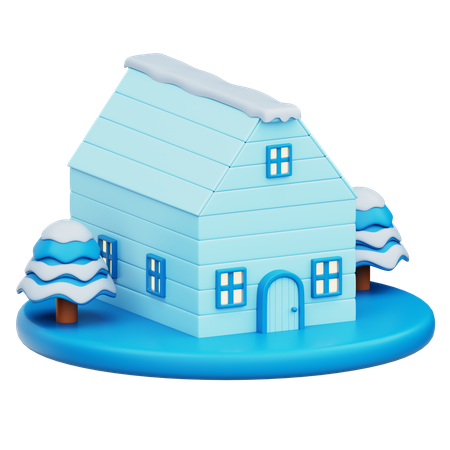 Holzhaus  3D Icon